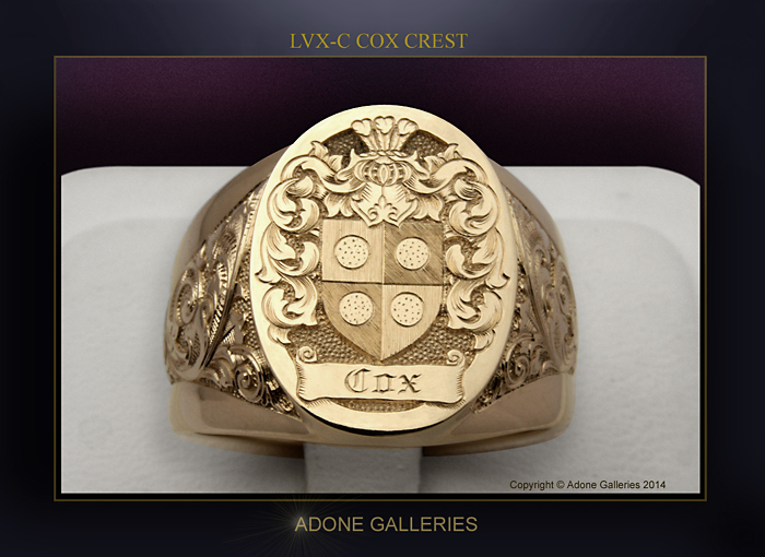 coat of arms crest ring