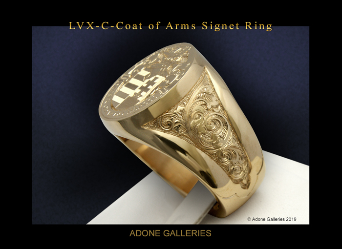 Family crest ring