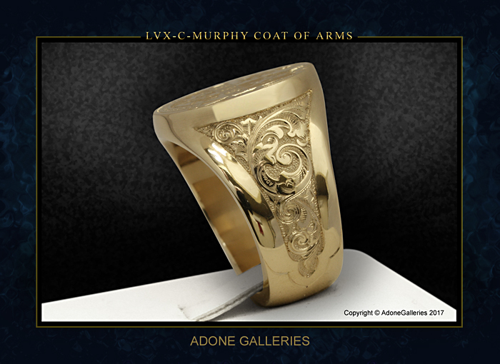 engraved crest ring