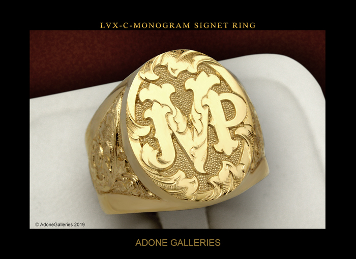 monogram ring