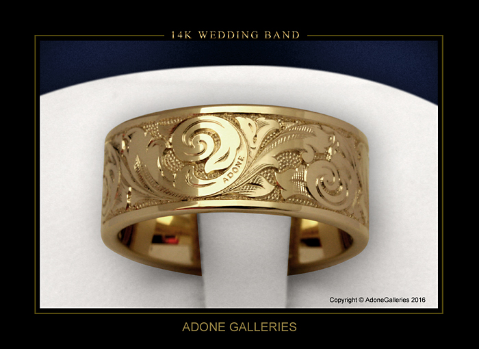 Unique engraved bands