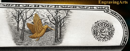 gold Woodcock scene