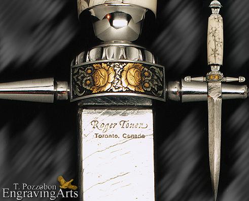 Roger Toner Damascus  Dagger