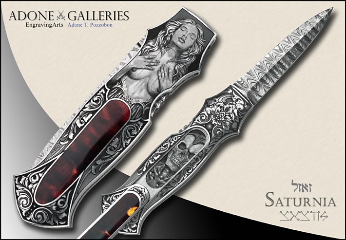 Damascus dagger