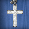 engraved Christian cross