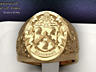 Family crest engraved ring