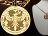 engraved gold pendant